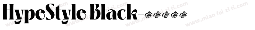 HypeStyle Black字体转换